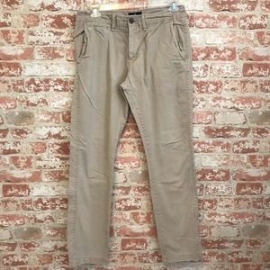 American Eagle Khaki Slim Straight Leg Pant